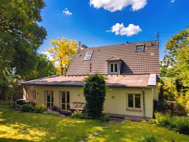 Rückansicht des Hauses