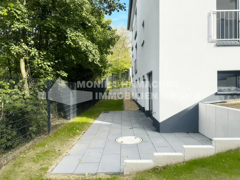 Neubau im Milchborntalweg! 3-Zimmerwohnung im Souterrain mit Terrasse und Garten - Foto 3
