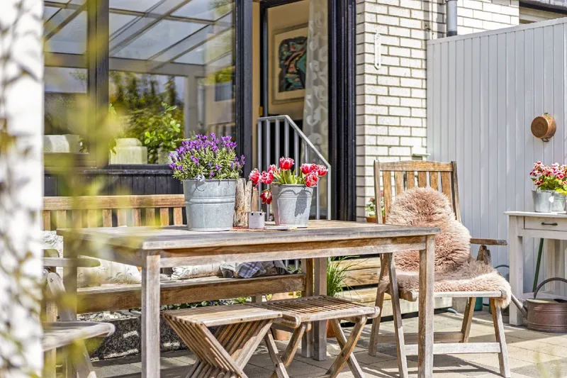 Terrasse der Sommer kann kommen