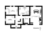 Skizze Grundriss Kellergeschoss