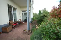 geschützte Terrasse