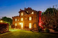 Ansicht Gästehaus abends