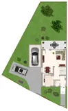 Erdgeschoss + Garten