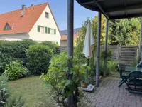 Terrasse mit eigenem Garten