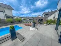 Exklusives Wohnen moderne Bauhausvilla - energieeffizient mit Pool + Sauna  Nähe A3 30 Min Bonn
