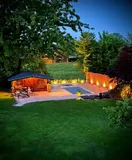 Garten abends