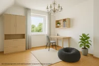 Schlafzimmer Hinweis: mit KI bearbeitet
