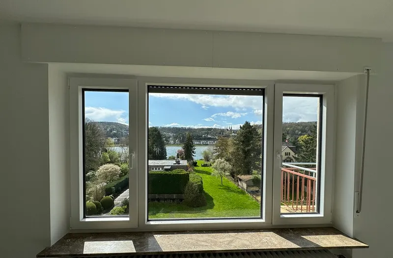 Blick aus der Wohnung