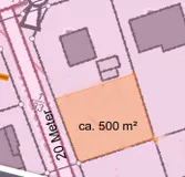 Lageplan Bauplatz