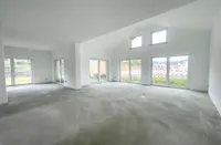 Wohnzimmer im Rohbauzustand