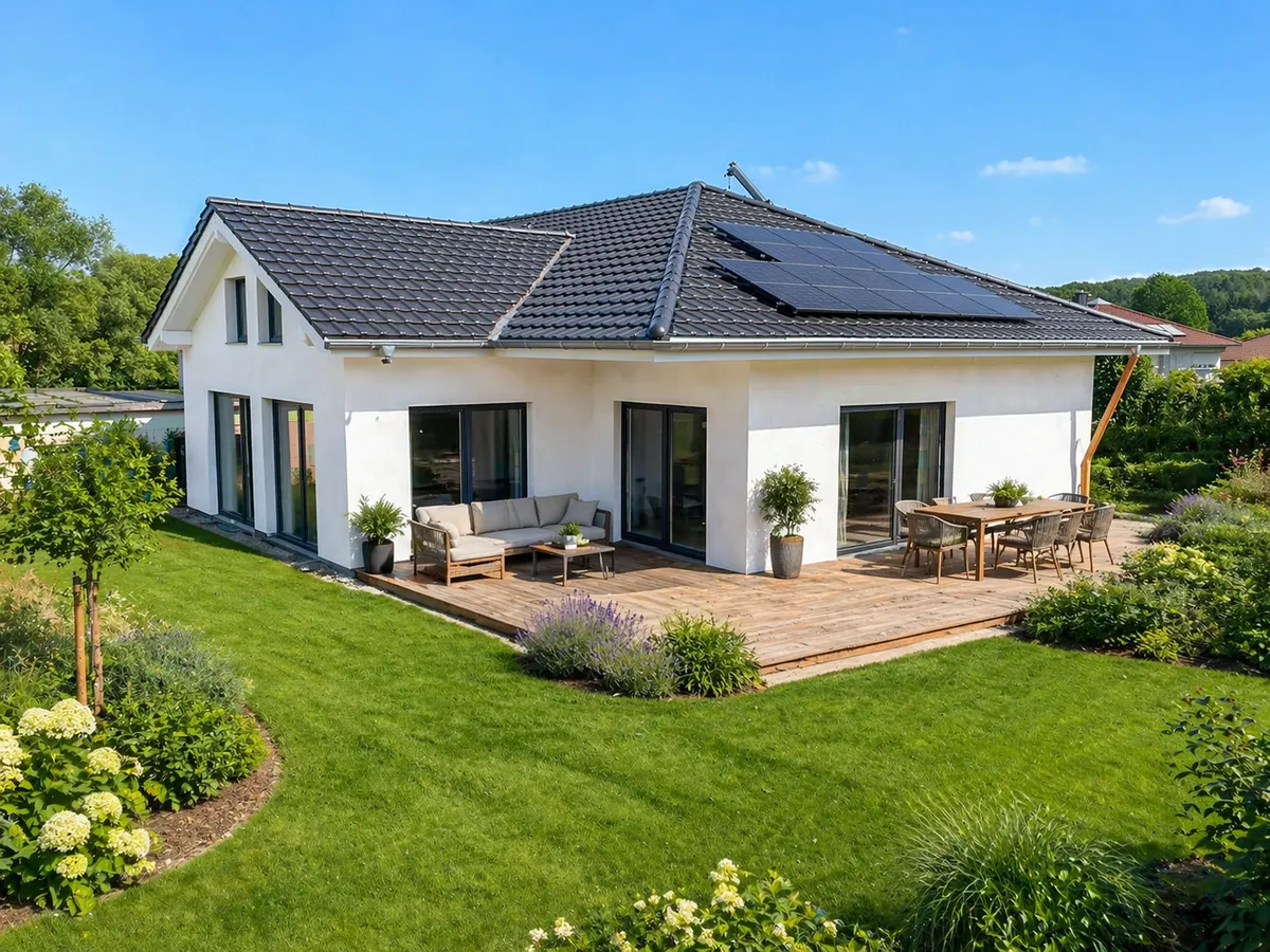 Die Terrasse ist  noch nicht fertig gestellt (Vorschlag)