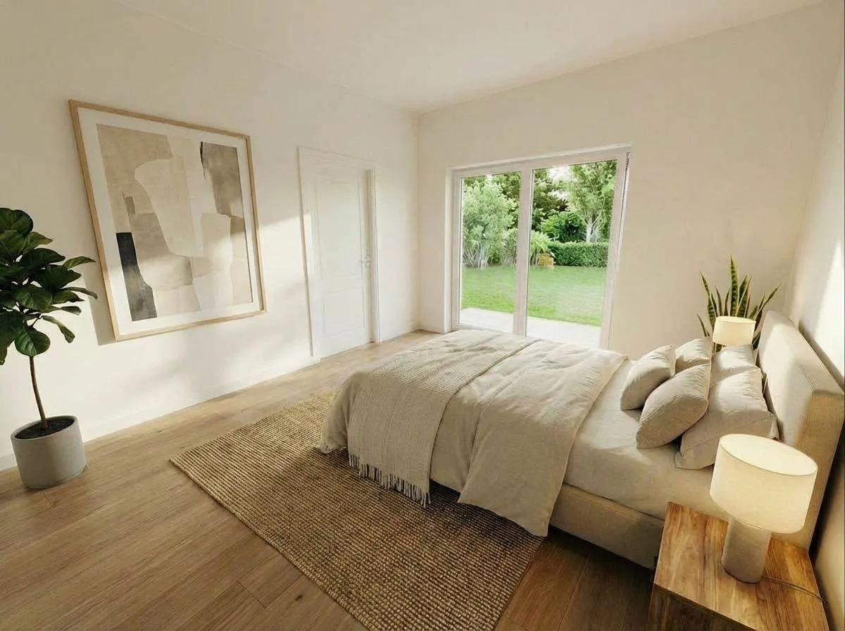 KI fertiggestelltes Schlafzimmer