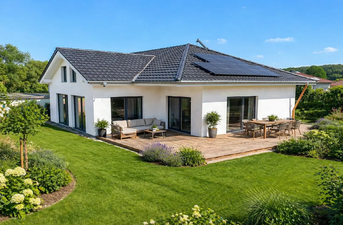Die Terrasse ist  noch nicht fertig gestellt (Vorschlag)