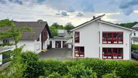 Ansicht beider Bürogebäude