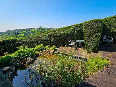 Garten mit Teich