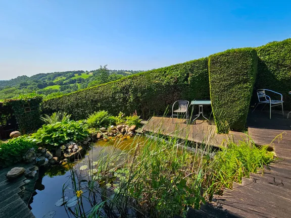 Garten mit Teich
