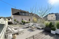 Dachterrasse und Rückansicht