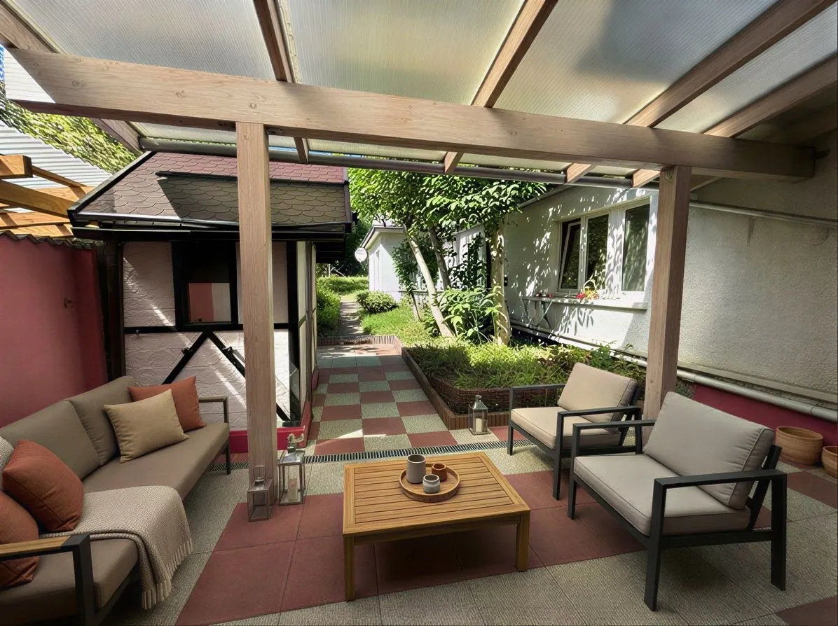 Terrassse und Garten