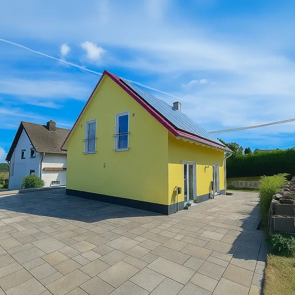  Seitenansicht - Terrasse KI generiert