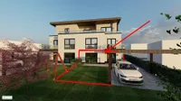 Rückansicht mit Garten