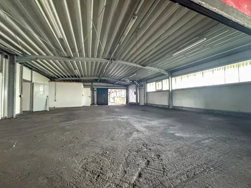 Halle (2) hinterm Büro