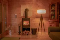 Gemütlicher Kaminofen Lampe KI