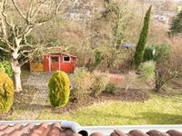 Gartenanteil mit Gartenhaus und Terrasse