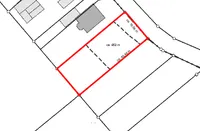 Lageplan mit Maße und Baufenster