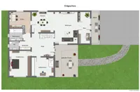 Erdgeschoss mit Terrasse und Balkon 