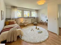 Kinderzimmer KI möbliert