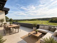 Balkon Ki-Generierte Fertigstellung