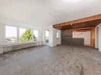 Wohn-/Esszimmer mit Küche (Ist-Zustand)