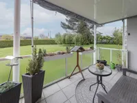 Loggia mit grüner Aussicht