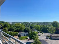 sonnige Aussicht von der Loggia
