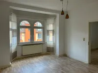 Schlafzimmer mit Erker