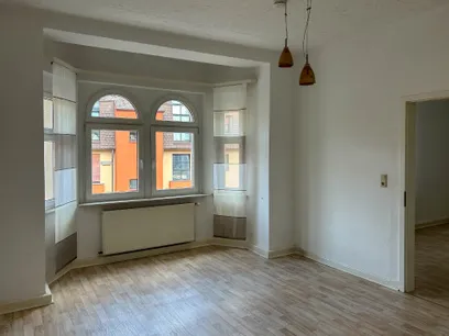 Schlafzimmer mit Erker