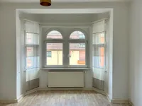 Schlafzimmer mit Erker