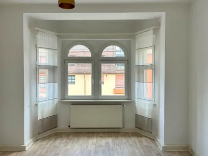 Schlafzimmer mit Erker