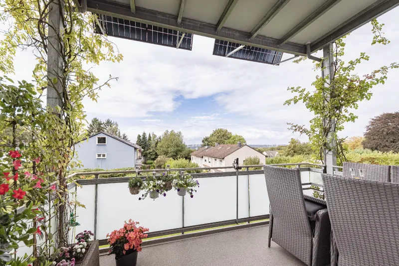 Balkon mit traumhafter Fernsicht