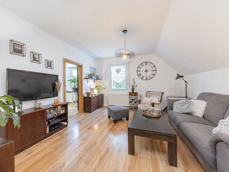 Wohnzimmer im Dachgeschoss