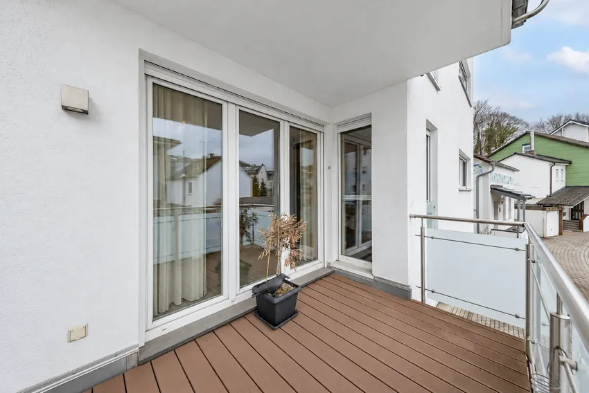 großzügiger Balkon
