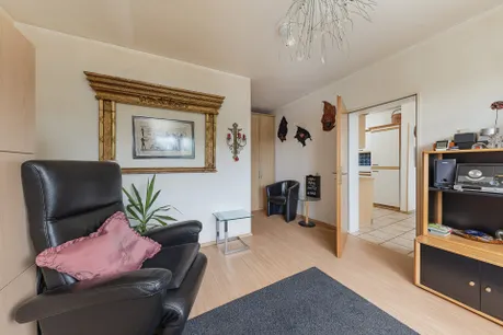 Schlafzimmer mit angrenzendem Bad
