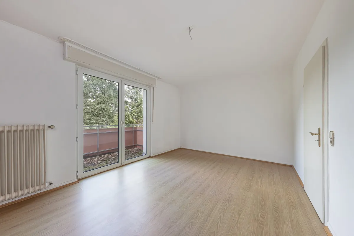 Schlafbereich mit Balkon