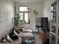 Blick Küche ins heutige Wohnzimmer