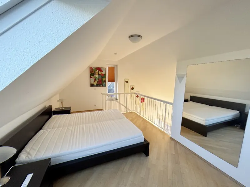 Schlafzimmer in Galerie