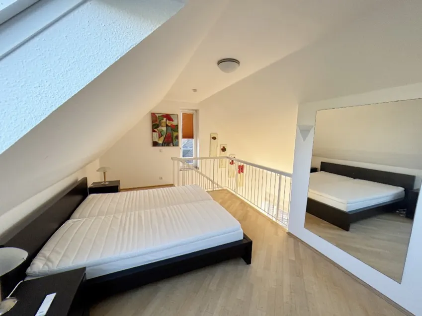 Schlafzimmer in Galerie