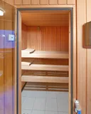 Blick in die Sauna