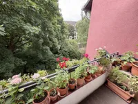 Balkon zur Rückseite des Hauses