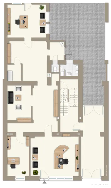 Grundriss Vorderhaus mit Ladenlokal