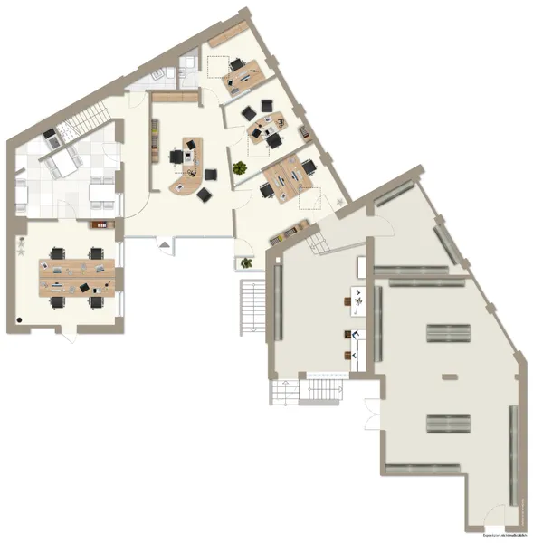 Grundriss Hinterhaus - Erdgeschoss